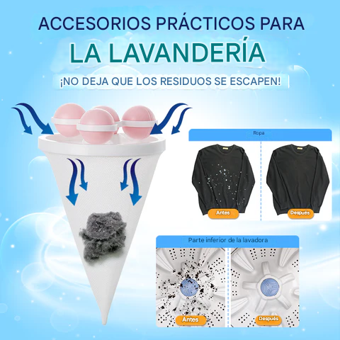 ¡PROMO 2X1! LintGuard™ Pro - Filtro Inteligente de Pelusas para Lavadora