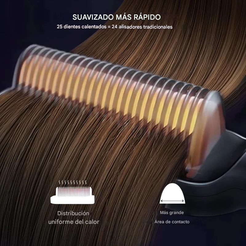 LisseLux™ - Cepillo Alisador Profesional