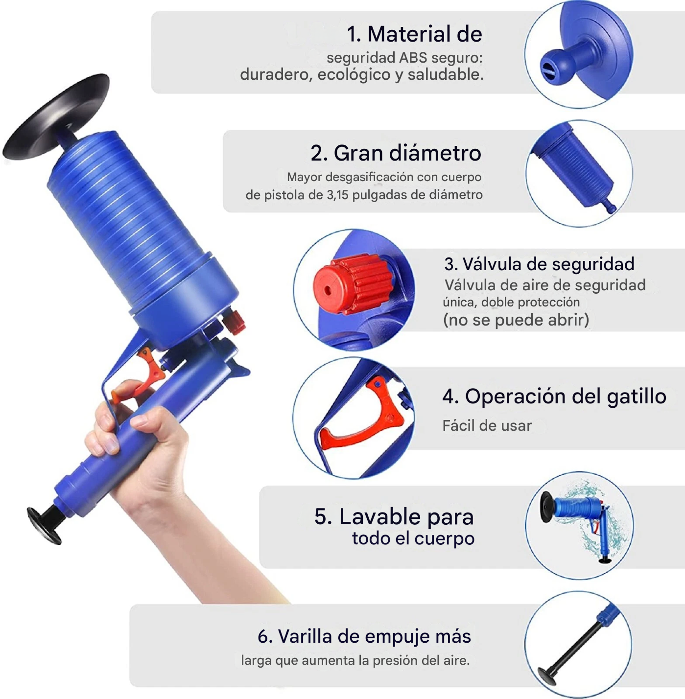💧HydroBlast™ - Destapador De Tubería De Alta Presión💧