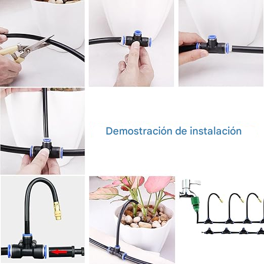 Sistema De Riego Automático Para Jardín Curvo De 360° ( 5 Metros )