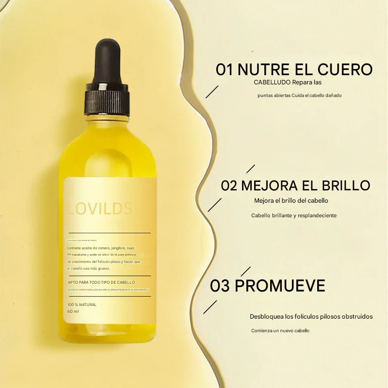 LOVILDS™ Esencia de Romero para el Crecimiento del Cabello 100% Natural🌱