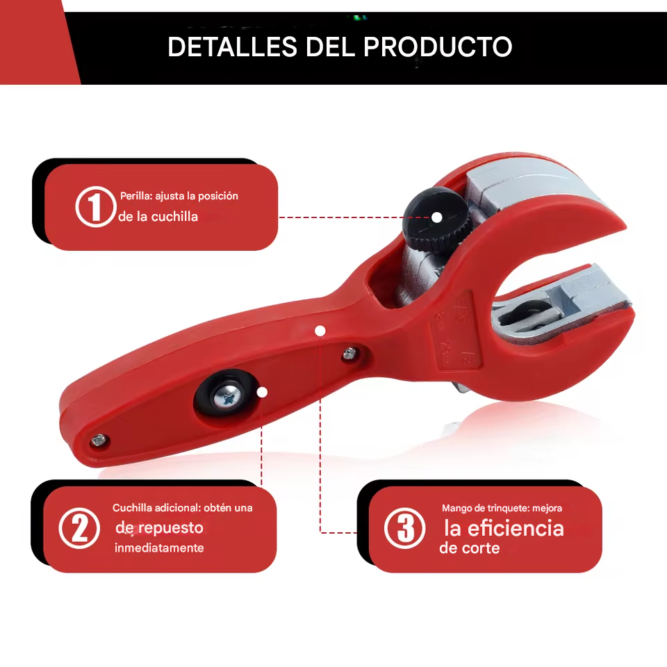 TrinquePro™ - Cortador De Tubos De Trinquete