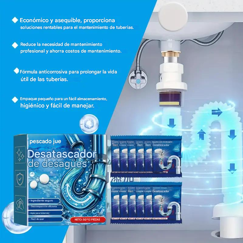 🔥PROMO 2x1 PipePur™ SmartClean – 🫧 Varillas Biodegradables para Drenajes🔥