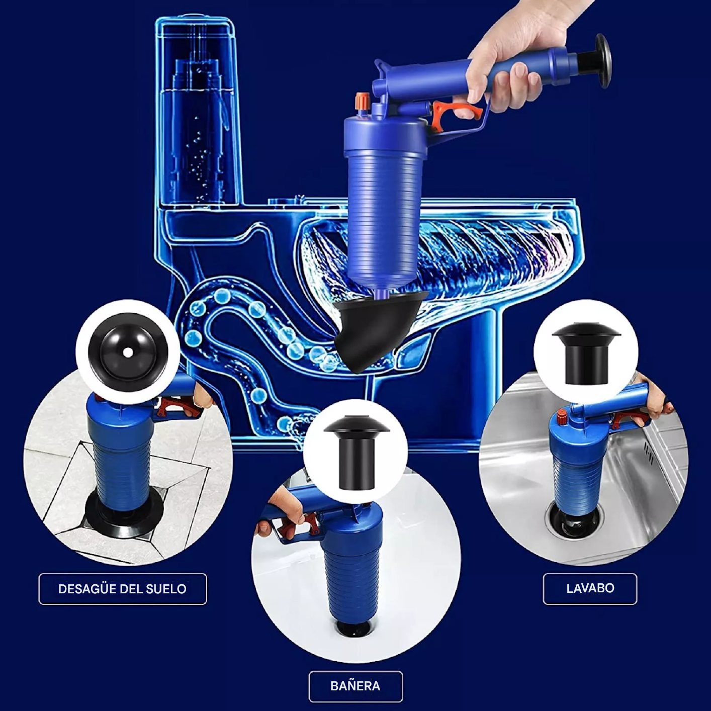 💧HydroBlast™ - Destapador De Tubería De Alta Presión💧