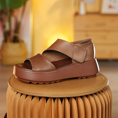 Romana™ - Sandalias ortopédicas en cuero y suela comfy