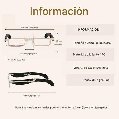 Glasses - Gafas de lectura plegables anti luz azul con estuche