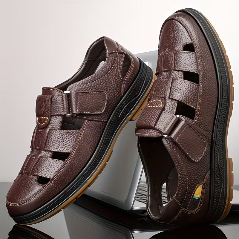 ClassicStep - Sandalias De Cuero Premium👞