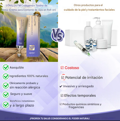 PROMO 2X1🔥✨Crema de colágeno con rodillo de veneno de abeja / Collagen + antienvejecimiento + antiarrugas + antienvejecimiento🔥✨