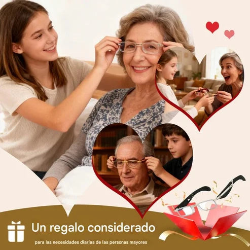 Glasses - Gafas de Lectura Plegables Anti Luz Azul con Estuche.