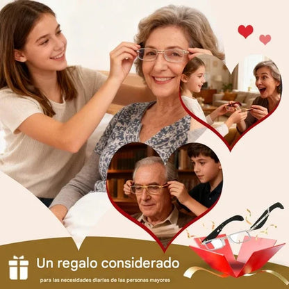 Glasses - Gafas de Lectura Plegables Anti Luz Azul con Estuche.