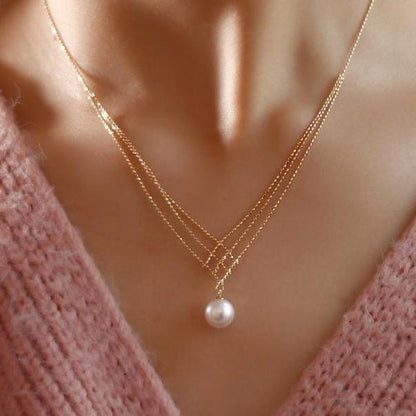 Icon - Collar de encaje con perla japonesa