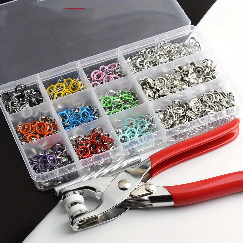PowerSnap™ Kit Pro - Remachadora De Botones A Presión + 200 Mas Broches