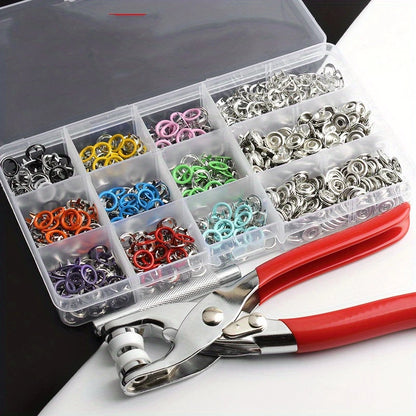 PowerSnap™ Kit Pro - Remachadora De Botones A Presión + 200 Mas Broches