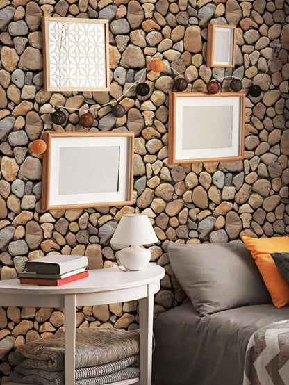🚨PROMO PAGA 1 LLEVA 3 Adhesivos 60x30 CM ⛰️ De Piedras Decorativas