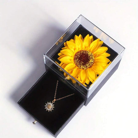 Sollar® Collar giratorio de girasol + Empaque de lujo