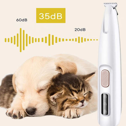 Recortador de pelo🪮 para 🐩mascotas🐈 con sensor de seguridad