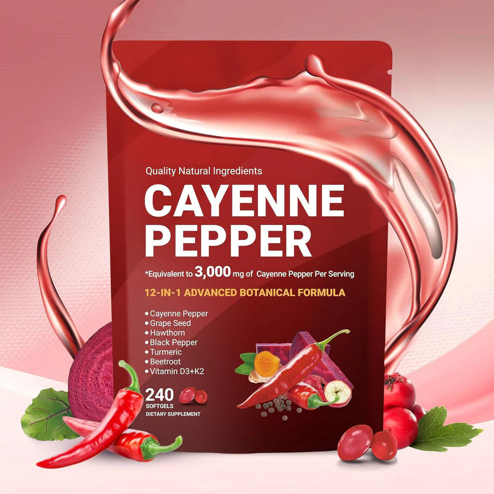 Suplemento de cápsulas blandas de pimienta de cayena - Vitamina A11