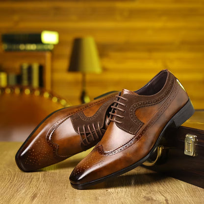 Zapatos Oxford Wingtip™ – Elegancia Atemporal para Hombres Exigentes