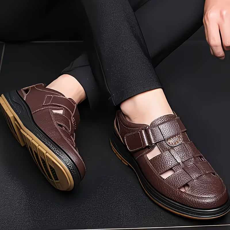 ClassicStep - Sandalias De Cuero Premium👞