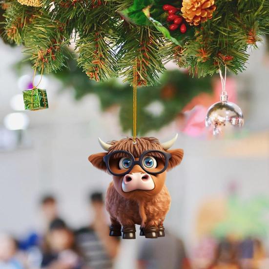 Set x 10 🎄Piezas De Adornos Navideños Con Colgantes De Vaquitas