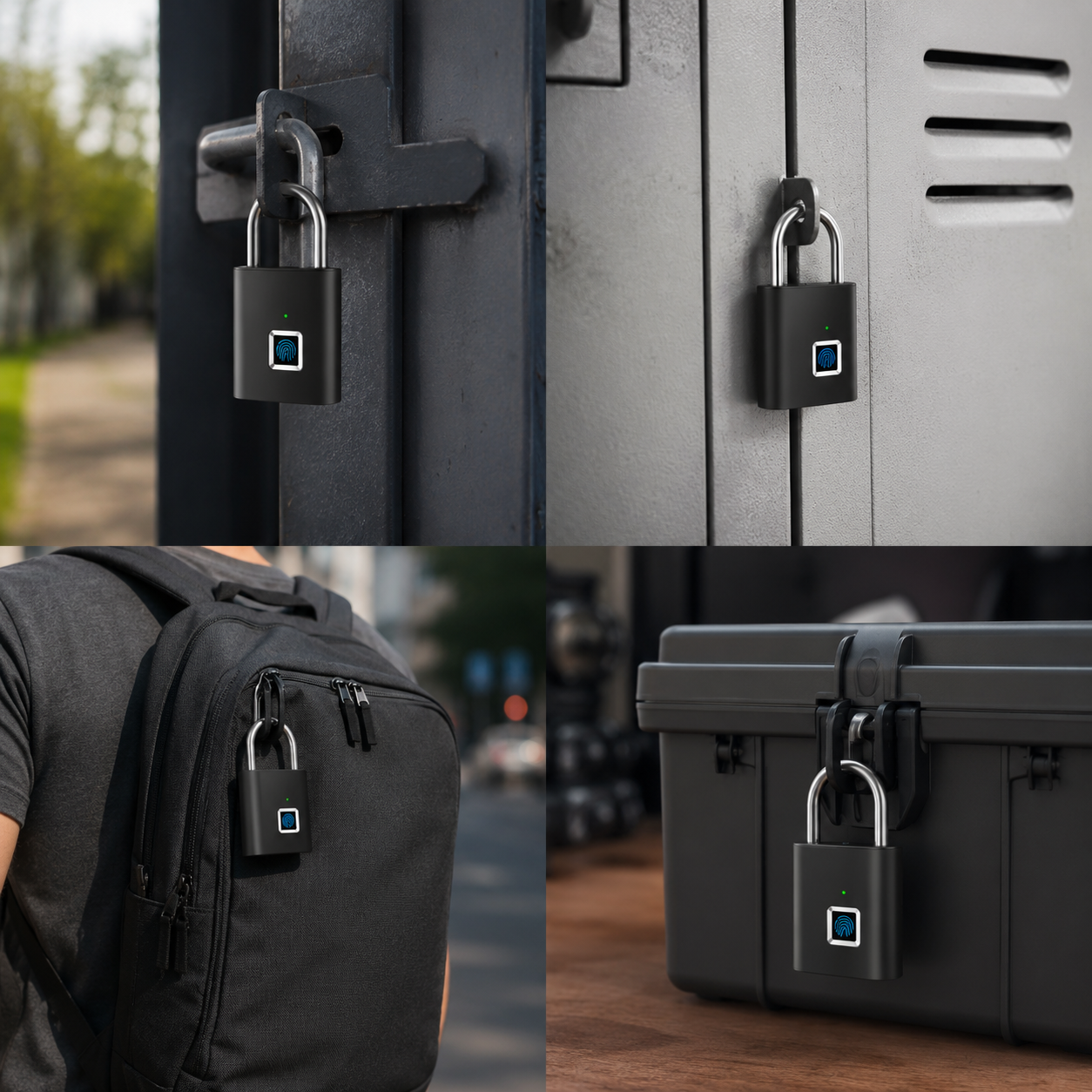 Candado Inteligente Con Huella Digital Recargable | Seguridad Inteligente