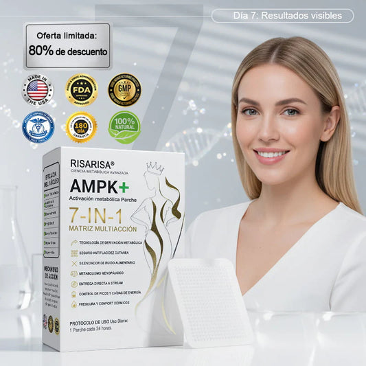 𝐑𝐢𝐬𝐚𝐫𝐢𝐬𝐚® 𝐏𝐚𝐫𝐜𝐡𝐞 𝐌𝐞𝐭𝐚𝐛𝐨́𝐥𝐢𝐜𝐨 & 𝐑𝐞𝐚𝐟𝐢𝐫𝐦𝐚𝐧𝐭𝐞 (𝐓𝐞𝐜𝐧𝐨𝐥𝐨𝐠𝐢́𝐚 𝐌𝐢𝐜𝐫𝐨-𝐃𝐢𝐟𝐮𝐬𝐢𝐨́𝐧, 𝐄𝐟𝐞𝐜𝐭𝐨 𝟐𝟒𝐇) 𝐏𝐚𝐫𝐚 𝐂𝐨𝐧𝐭𝐫𝐨𝐥 𝐝𝐞 𝐏𝐞𝐬𝐨, 𝐀𝐧𝐭𝐨𝐣𝐨𝐬, 𝐄𝐧𝐞𝐫𝐠𝐢́𝐚 𝐲 𝐌𝐞𝐭𝐚𝐛𝐨𝐥𝐢𝐬𝐦𝐨 𝐝𝐞 𝐀𝐳𝐮́𝐜𝐚𝐫𝐞𝐬