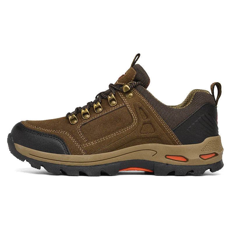 Wide Fit - Zapatos de senderismo y trabajo antideslizantes para hombre, horma ancha, soporte para el arco del pie, acolchados.