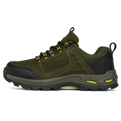 Wide Fit - Zapatos de senderismo y trabajo antideslizantes para hombre, horma ancha, soporte para el arco del pie, acolchados.