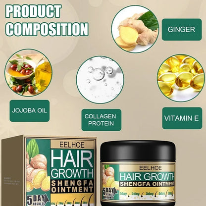 🌿 Recupera tu Cabello en Solo 5 Días | Crema de Jengibre Hair Growth