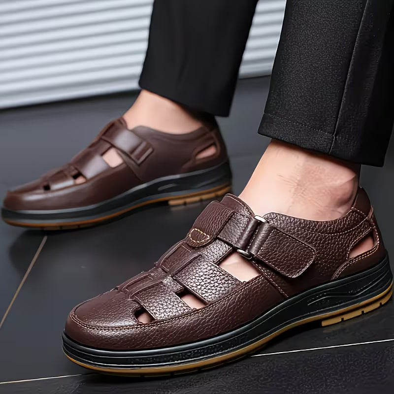ClassicStep - Sandalias De Cuero Premium👞