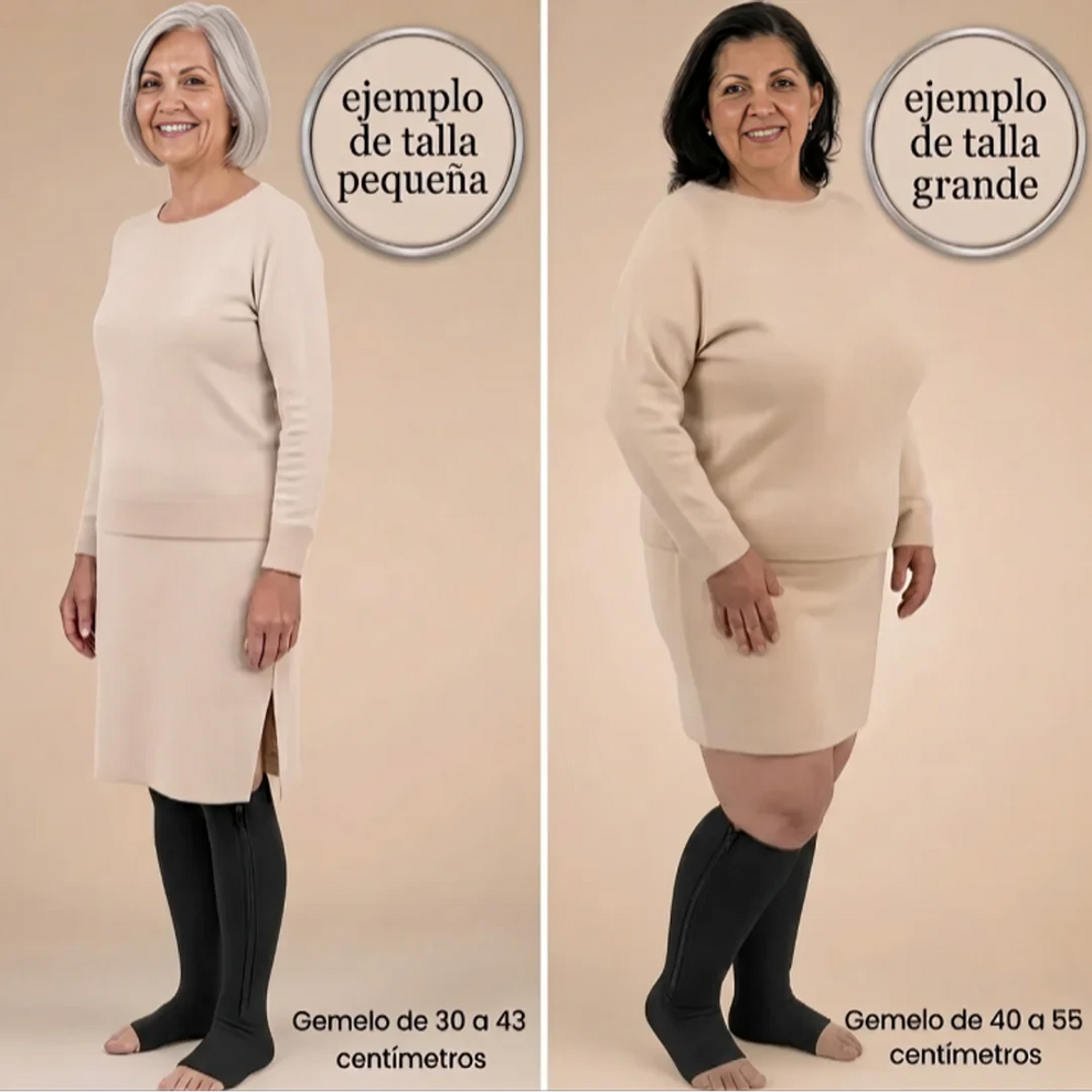 Medias De Compresión Con Cremallera