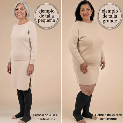 Medias De Compresión Con Cremallera