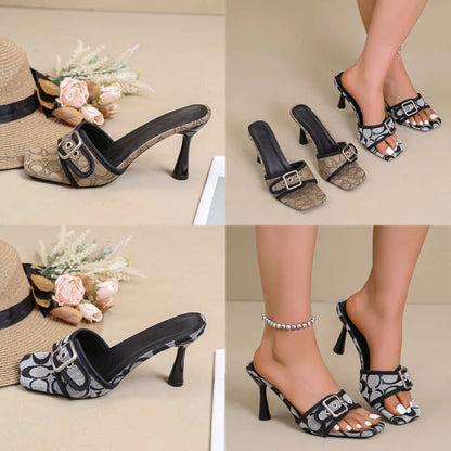Noira™ Sandalias De Tacón De Aguja Elegantes