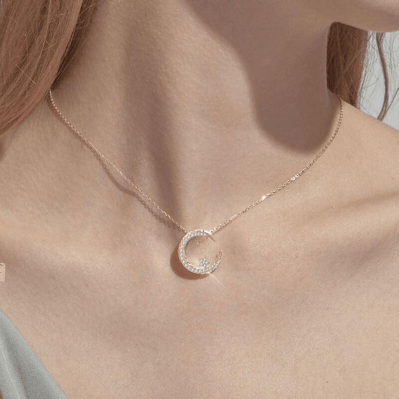 🌙Collar Chapado En Oro De Luna Encantada ®🌙