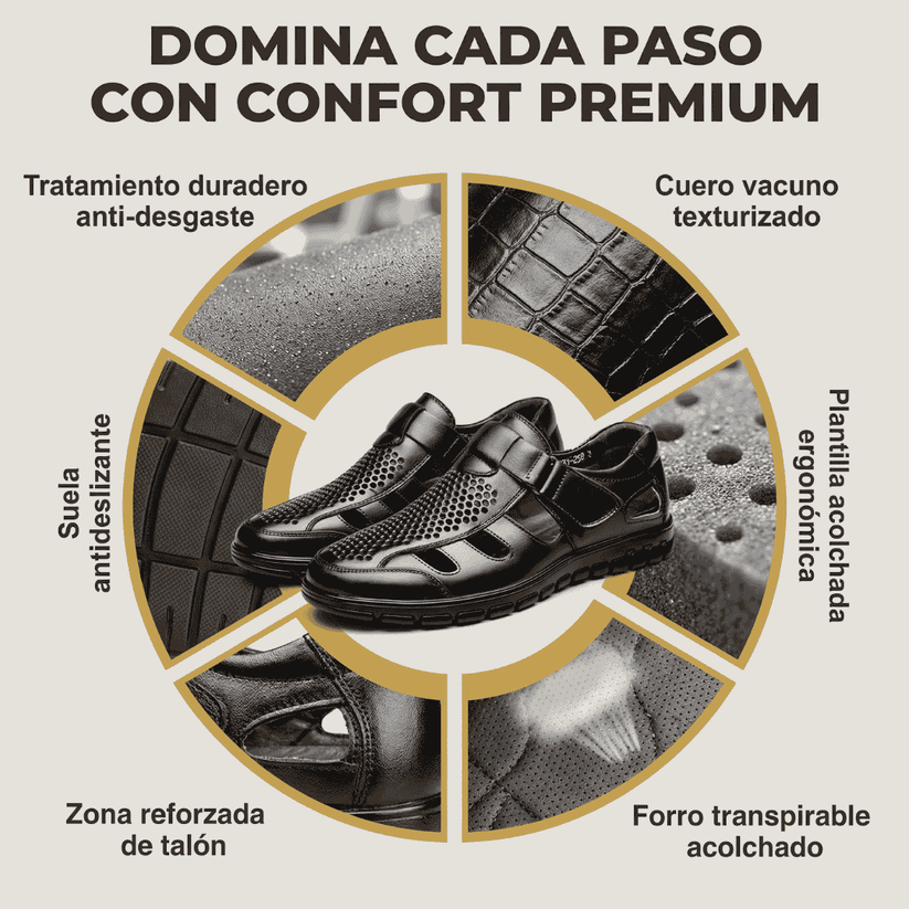 Sandalias Ortopédicas De Cuero De Cocodrilo