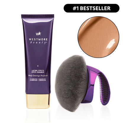 Westmore Coverage Perfector - Maquillaje corporal impecable, corrector para cicatrices, manchas, venas, tatuajes y más mezcla cosmética