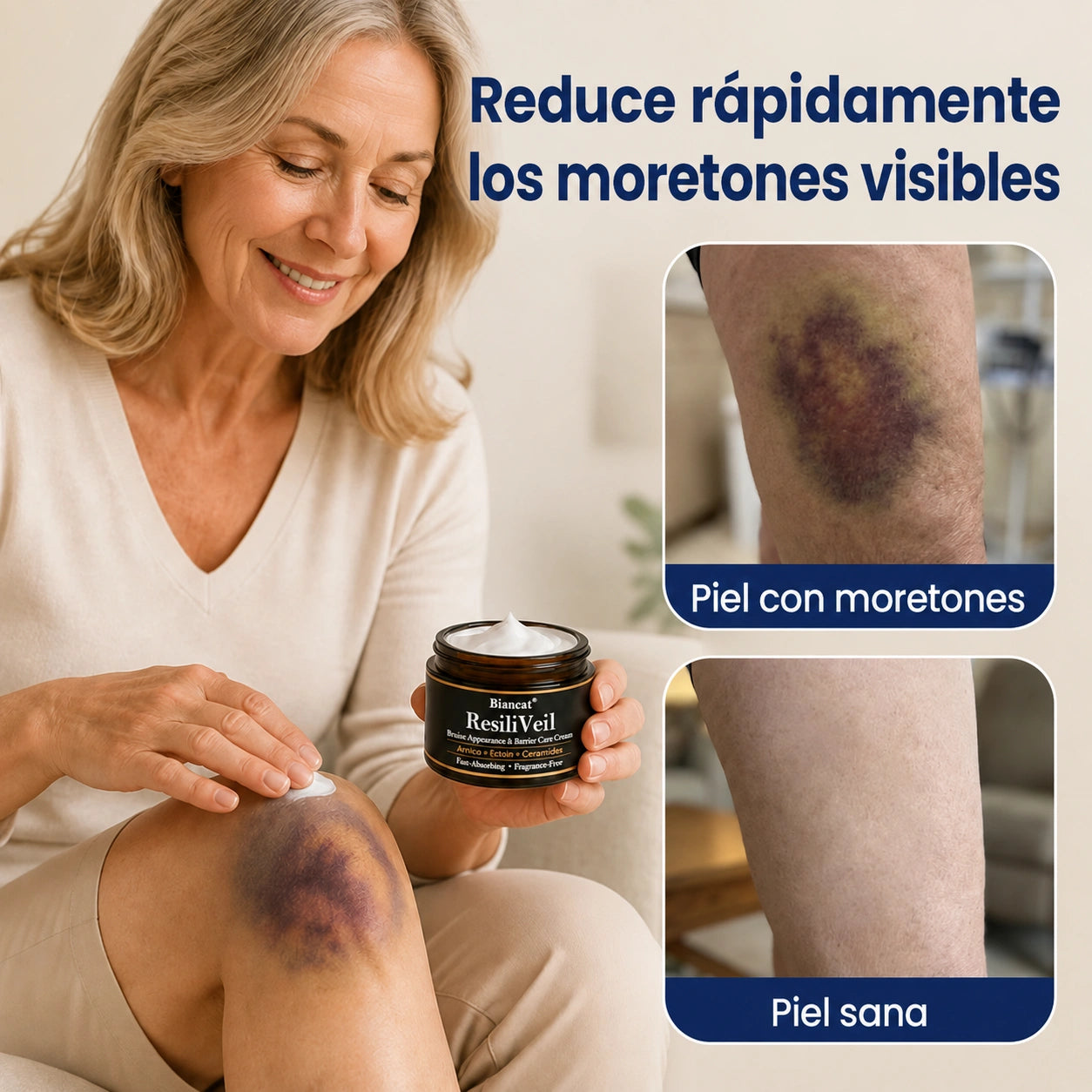 ResiliVeil - Crema protectora para el cuidado de la apariencia de los moretones