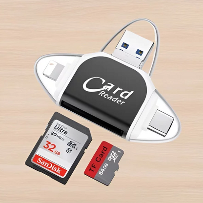 Adaptador De Lector De Tarjetas 4 En 1