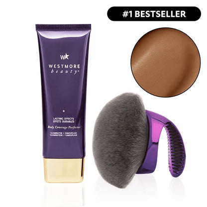 Westmore Coverage Perfector - Maquillaje corporal impecable, corrector para cicatrices, manchas, venas, tatuajes y más mezcla cosmética