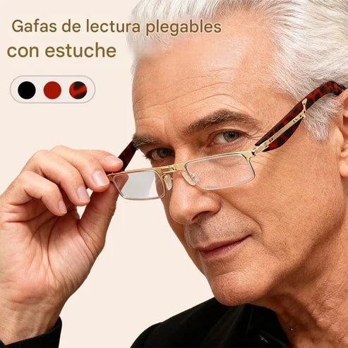 Glasses - Gafas de Lectura Plegables Anti Luz Azul con Estuche.