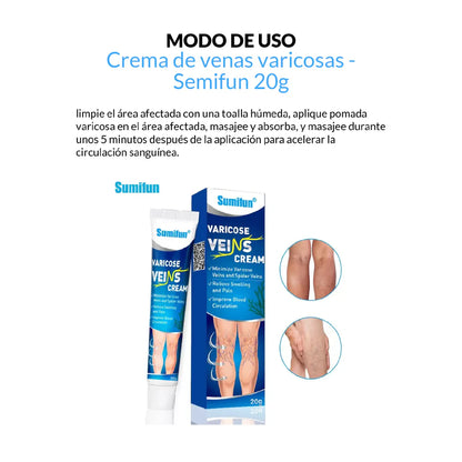 Crema de Venas Varicosas™- Tratamiento para combatir las varices