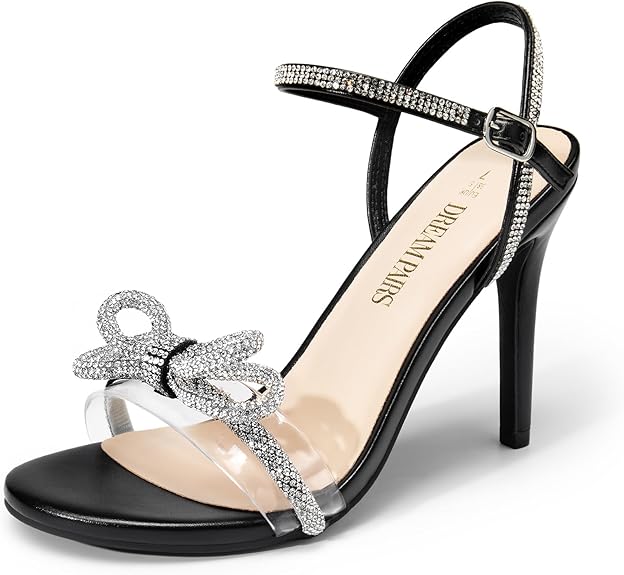 Sandalias de Tacón Cristal - Elegancia que ilumina cada paso