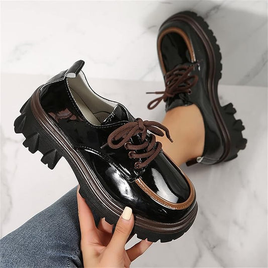 CuirLuxe™ – Mocasines chunky de plataforma con estilo urbano