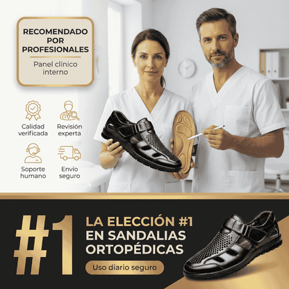 Sandalias Ortopédicas De Cuero De Cocodrilo