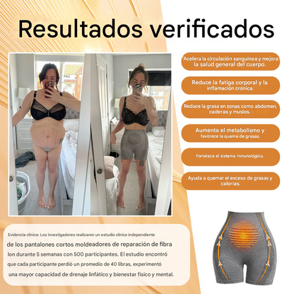 VOCJFEI™ Pantalones cortos de seda con fibras ionizadas que reparan y moldean