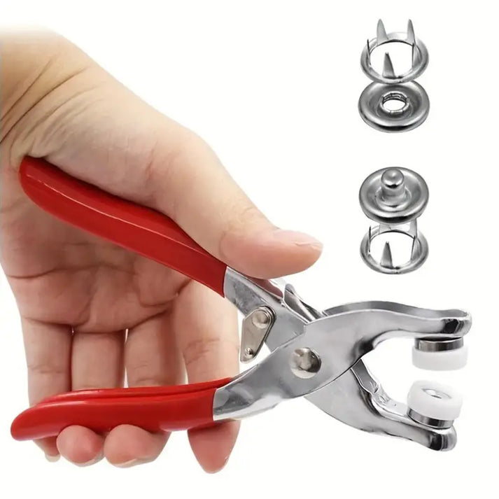 PowerSnap™ Kit Pro - Remachadora De Botones A Presión + 200 Mas Broches