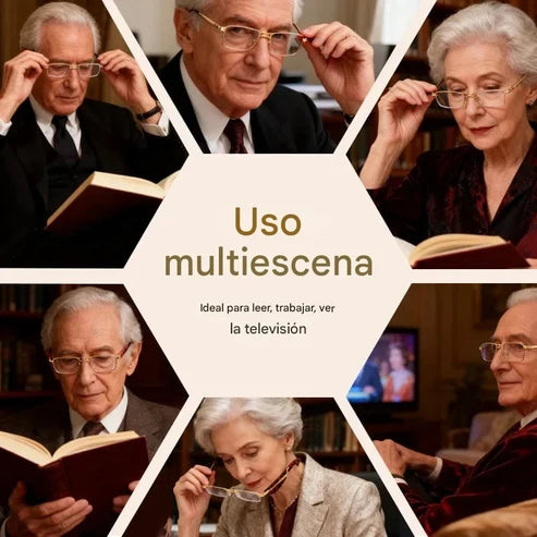 Glasses - Gafas de Lectura Plegables Anti Luz Azul con Estuche.