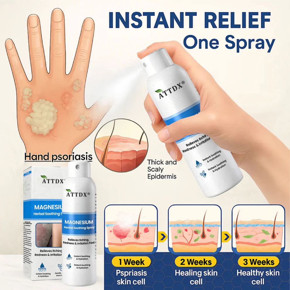 ATTDX® - Spray calmante herbal de magnesio 👨‍⚕️ Aprobado por la MHRA
