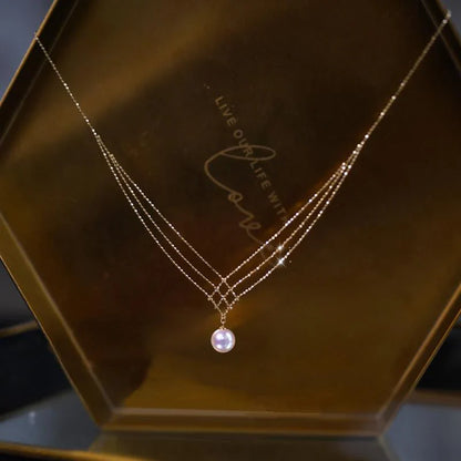 Icon - Collar de encaje con perla japonesa