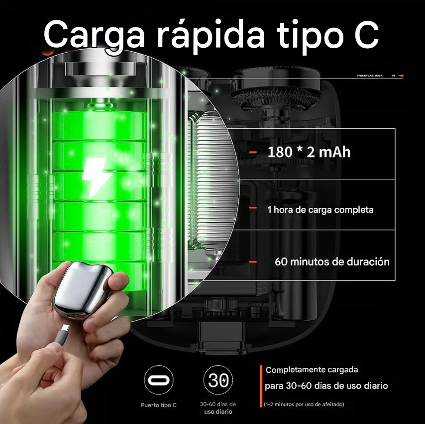 Pocket Shaver - Nueva afeitadora de bolsillo USB 2025 para hombres